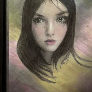 Artistic Portrait with Dark Hair